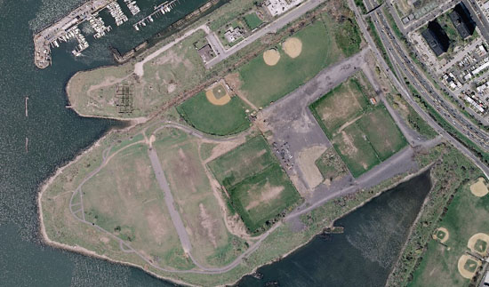Aerial view of Calvert Vaux Park Aerial view of Calvert Vaux Park