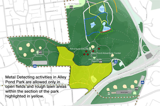 City of New York Metal Detector Permit Parks & Recreation 2013 ...