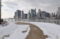 Winter Snow at Brooklyn Bridge Park