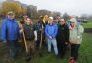 MillionTreesNYC planting with New York Knicks players at Pelham Parkway