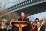 Mayor Michael R. Bloomberg speaks at the bridge renaming