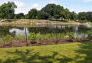 The restored lake in Crotona Park