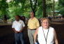Parks Commissioners Kevin Jeffrey and Liam Kavanagh with Prospect Park Alliance President Tupper Thomas