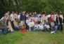 The day's volunteers and crew pose for a photo