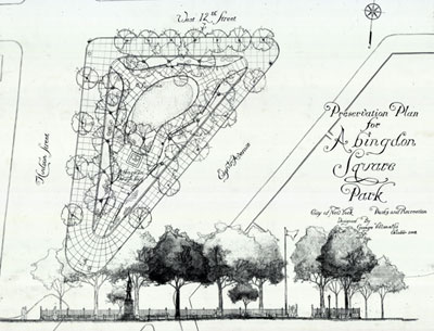 Plan for the reconstruction of Abingdon Square