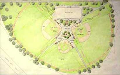 Illustration of Juniper Valley Park Ballfields