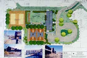 Illustration of the Blood Root Valley Recreation Center design plan