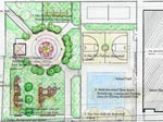 Thumbnail image of the plan for the reconstruction of Hollis Playground. Links to the Capital Project of the month for July 2004