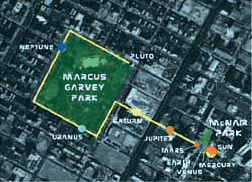 image of the proposed route for the Planet Walk