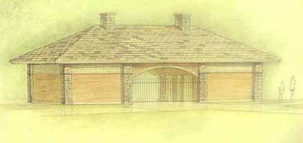 Illustration of the Van Cortlandt Park Fairway Playground and Comfort Station