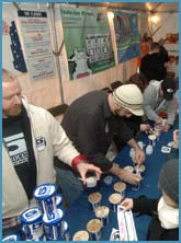 people enjoying the winter market