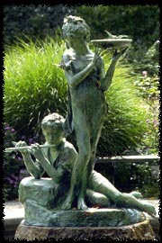 Photo of the Frances Hodgson Burnett Memorial Fountain in the Conservatory Garden, Central Park