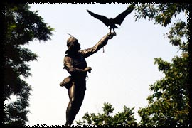 Photo of The Falconer statue in Central Park