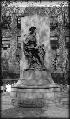 Photo of the Chelsea Doughboy Statue in Chelsea Park, Manhattan