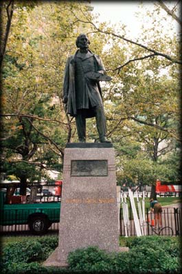 Photo of the John Ericsson Statue in Battery Park, Manhattan