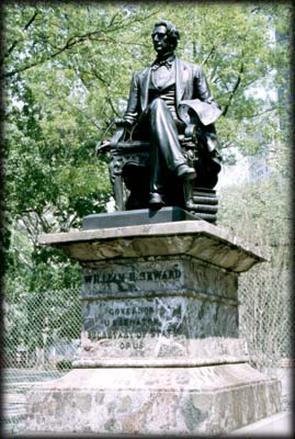 Photo of the statue of William Seward in Madison Square Park, Manhattan