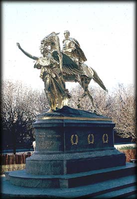 Photo of the William Tecumseh Sherman Monument in Grand Army Plaza, Manhattan