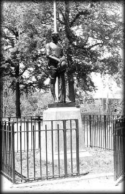 Photo of the Woodside Doughboy sculpture in Doughboy Park, Queens