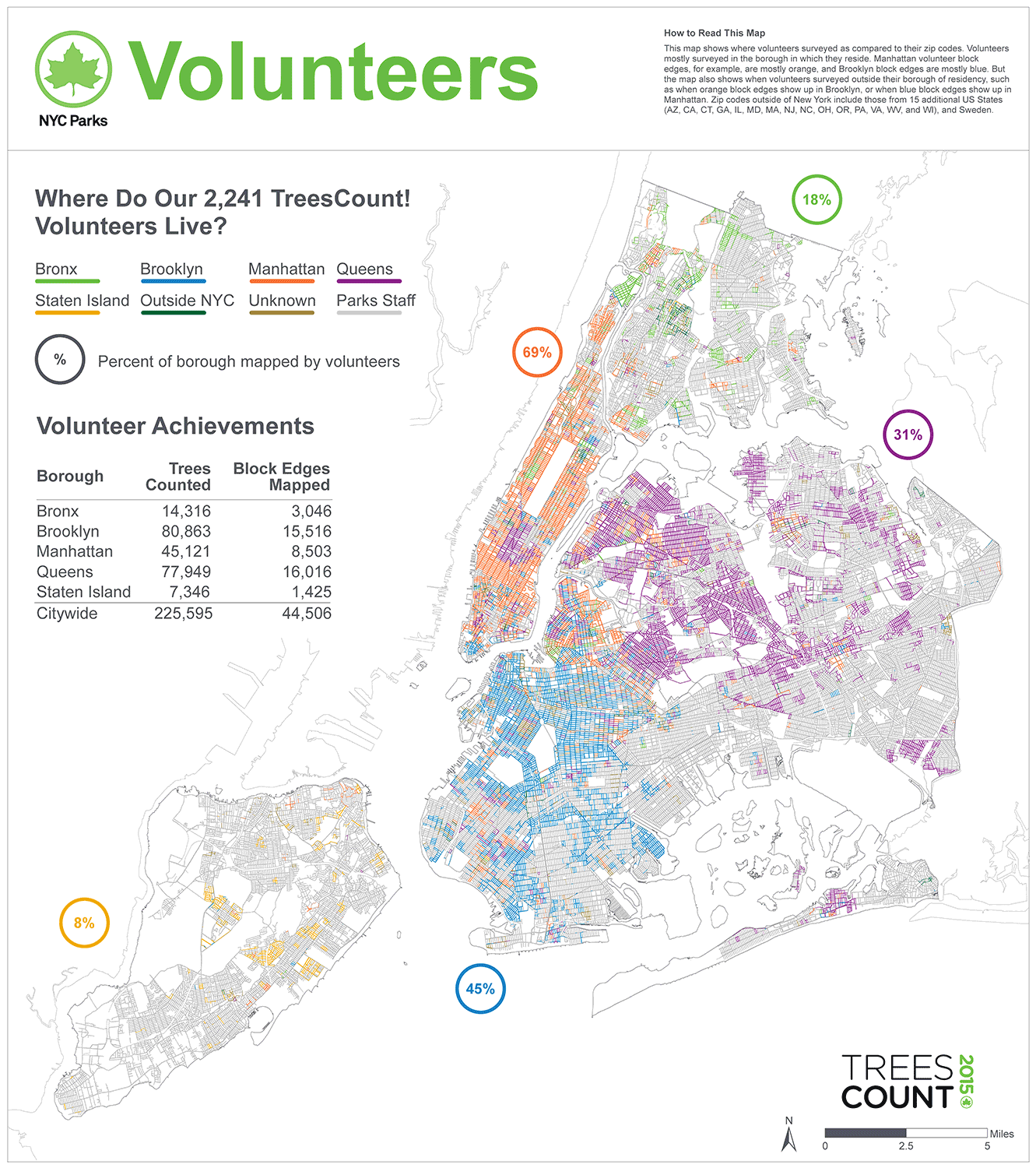 Nyc Parks Street Tree Map Treescount! 2015 : Nyc Parks