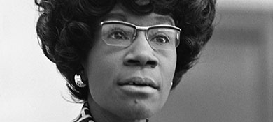archival image of Shirley Chisholm