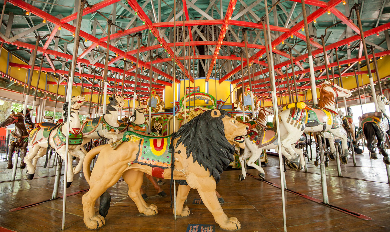 Be sure to take a ride on this historic carousel from the 1964-65 World’s Fair. Adults ride free, so hop on with the kids!