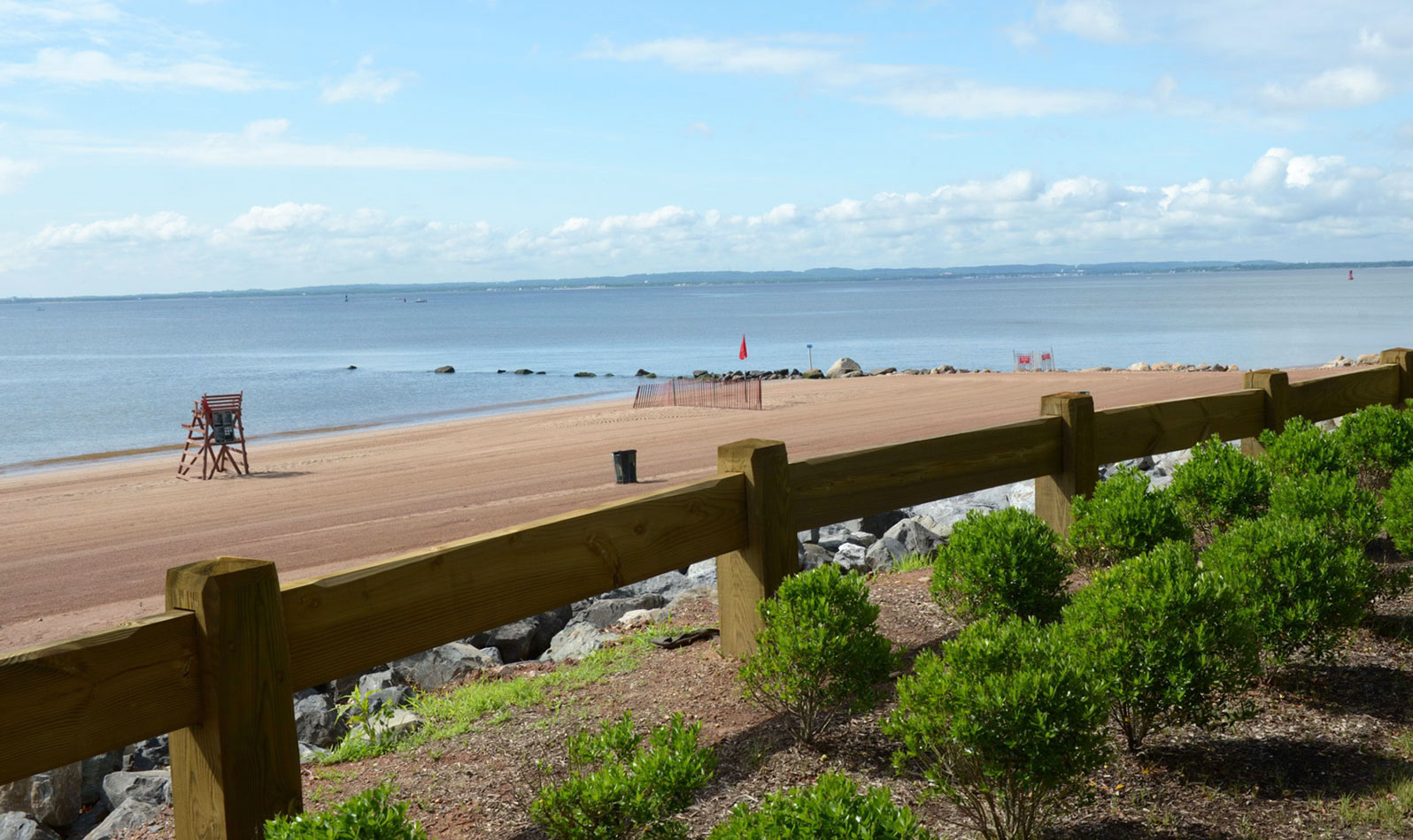 Wolfe’s Pond Beach, a little way south of Blue Heron Park, is the city’s best-kept secret. This small, secluded beach is the perfect retreat for those looking to get away from summer’s crowds.