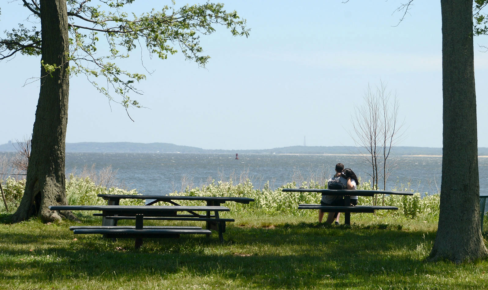 Have lunch with a view of the bay (and New Jersey!) at the picnic area just south of the beach.