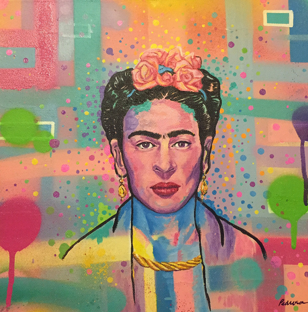 portrait painting of Frida Kahlo