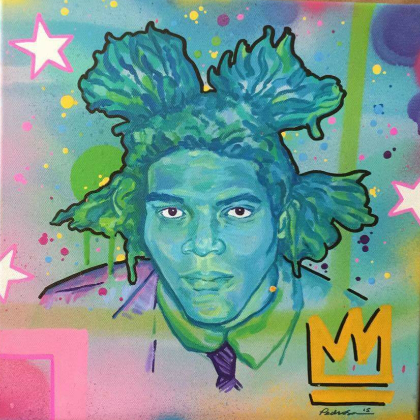 portrait painting of Jean-Michel Basquiat