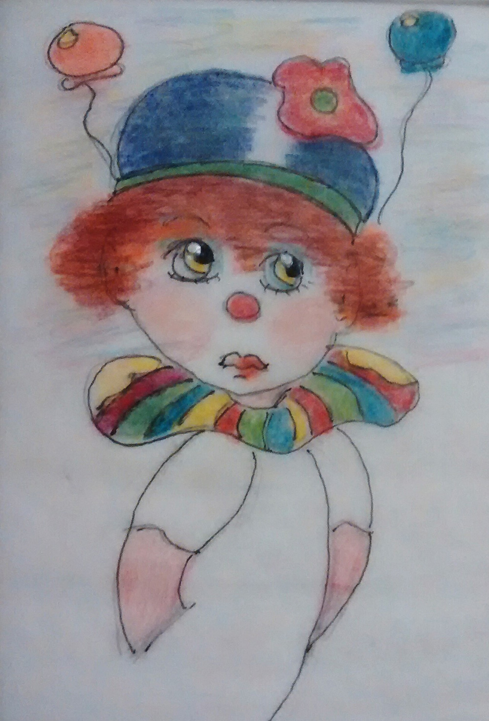 illustration of a clown figure