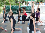 People doing yoga