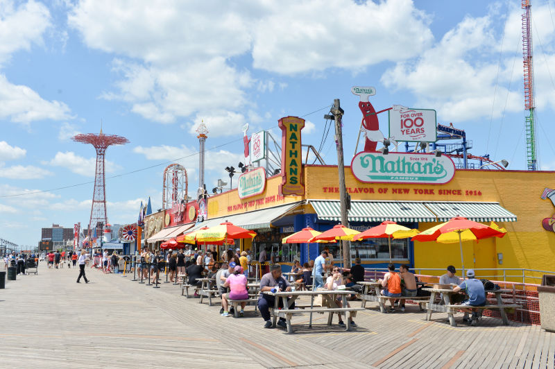 Coney island beach boardwalk map nyc parks