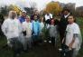 MillionTreesNYC planting with New York Knicks players at Pelham Parkway