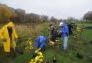 MillionTreesNYC planting with New York Knicks players at Pelham Parkway