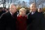Former Councilman Peter Vallone, Queens Borough President Helen Marshall, and Comptroller William C. Thompson, Jr