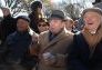 Former NYC Mayor David Dinkins, former NY Governor Carey, and former NYC Mayor Ed Koch