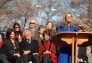 Kerry Kennedy, daughter of Robert F. Kennedy, at the podium