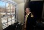 Borough Commissioner Julius Spiegel, playing the part of General George Washington