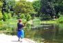 Casting a line in Indian Lake