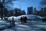 The snow pile grows