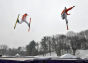 The amazing talents of some daring skiers