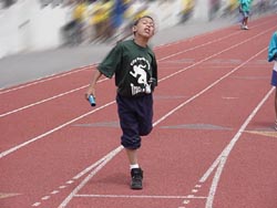Photo of relay race on a Parks track